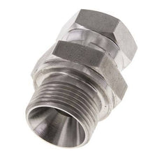 G 1/2'' x G 3/4'' F/M Stainless steel Reducing Adapter 300 Bar - Hydraulic