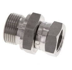 G 1/2'' x G 3/4'' F/M Stainless steel Reducing Adapter 300 Bar - Hydraulic