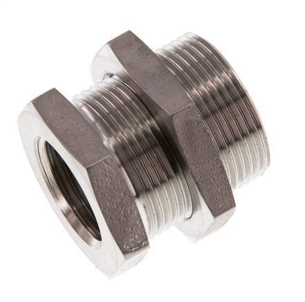 G 1/2'' x M28x1.5 F/M Stainless steel Bulkhead Fitting 40 Bar