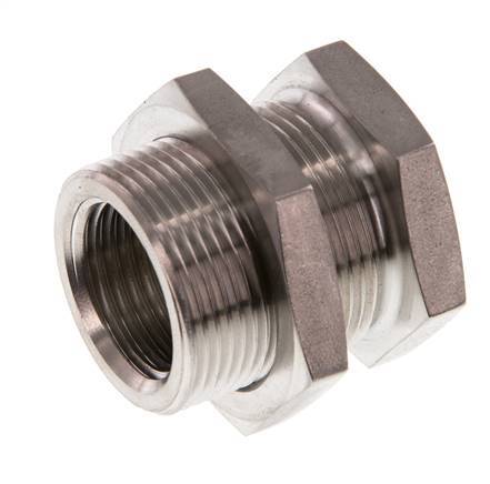 G 1/2'' x M28x1.5 F/M Stainless steel Bulkhead Fitting 40 Bar