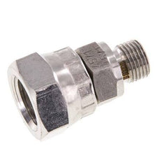G 1/4'' x G 1/8'' F/M Stainless steel Reducing Adapter 400 Bar - Hydraulic