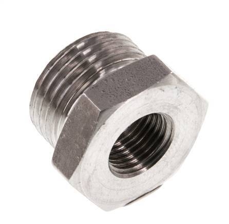 G 1/8'' x G 3/8'' F/M Stainless steel Reducing Ring 40 Bar