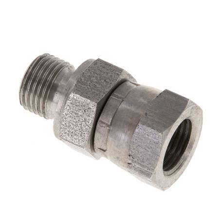 G 1/8'' F/M Stainless steel Reducing Adapter 400 Bar - Hydraulic