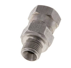 G 1/8'' F/M Stainless steel Reducing Adapter 400 Bar - Hydraulic