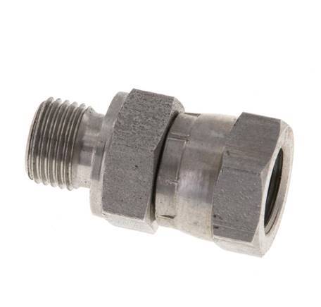 G 1/8'' F/M Stainless steel Reducing Adapter 400 Bar - Hydraulic