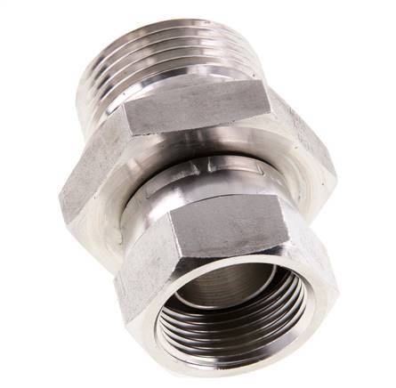 G 3/4'' x G 1'' F/M Stainless steel Reducing Adapter 175 Bar - Hydraulic