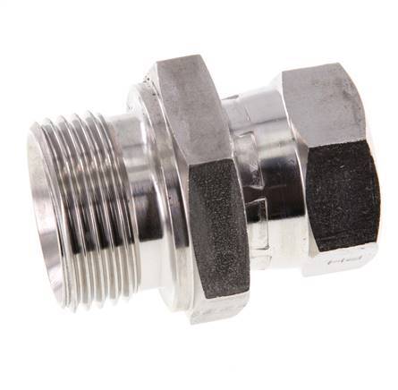 G 3/4'' x G 1'' F/M Stainless steel Reducing Adapter 175 Bar - Hydraulic