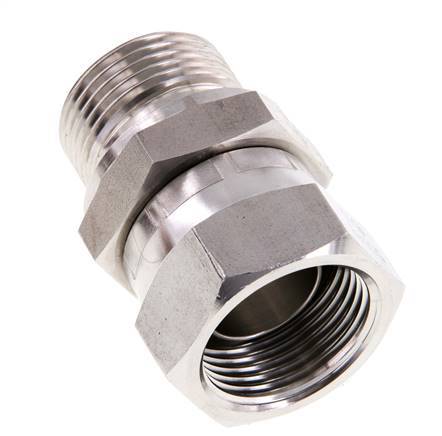 G 3/4'' F/M Stainless steel Reducing Adapter 175 Bar - Hydraulic