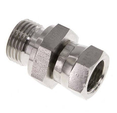 G 3/8'' x G 1/2'' F/M Stainless steel Reducing Adapter 350 Bar - Hydraulic