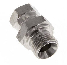 G 3/8'' x G 1/2'' F/M Stainless steel Reducing Adapter 350 Bar - Hydraulic