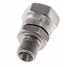 G 3/8'' x G 1/4'' F/M Stainless steel Reducing Adapter 350 Bar - Hydraulic