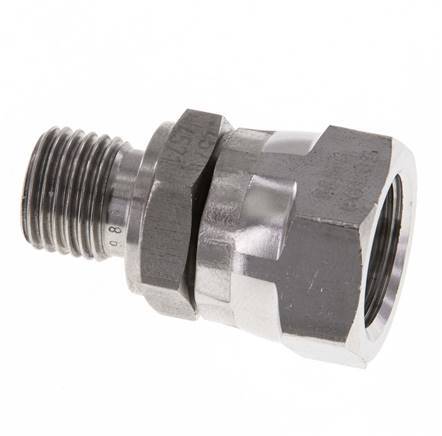 G 3/8'' x G 1/4'' F/M Stainless steel Reducing Adapter 350 Bar - Hydraulic