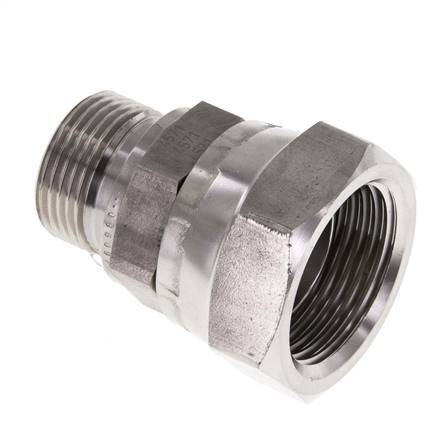 G 1'' x G 3/4'' F/M Stainless steel Reducing Adapter 150 Bar - Hydraulic