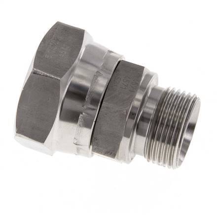 G 1'' x G 3/4'' F/M Stainless steel Reducing Adapter 150 Bar - Hydraulic