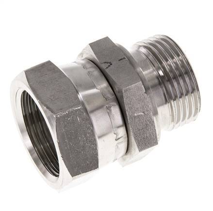 G 1'' F/M Stainless steel Reducing Adapter 150 Bar - Hydraulic