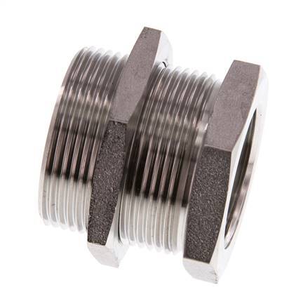 G 1'' x M42x2 F/M Stainless steel Bulkhead Fitting 40 Bar