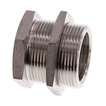 G 1'' x M42x2 F/M Stainless steel Bulkhead Fitting 40 Bar