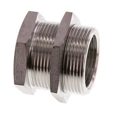 G 1'' x M42x2 F/M Stainless steel Bulkhead Fitting 40 Bar