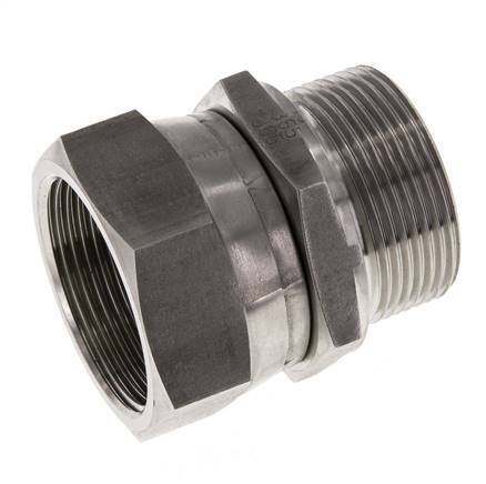 G 1 1/2'' F/M Stainless steel Reducing Adapter 125 Bar - Hydraulic