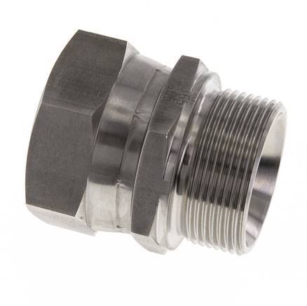 G 1 1/2'' F/M Stainless steel Reducing Adapter 125 Bar - Hydraulic