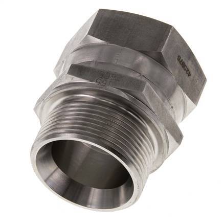 G 1 1/2'' F/M Stainless steel Reducing Adapter 125 Bar - Hydraulic
