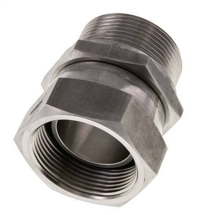 G 1 1/2'' F/M Stainless steel Reducing Adapter 125 Bar - Hydraulic