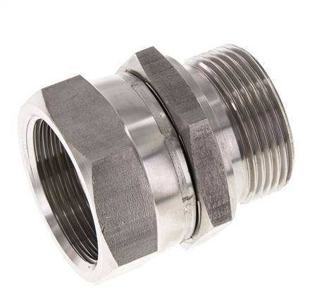 G 1 1/4'' F/M Stainless steel Reducing Adapter 150 Bar - Hydraulic
