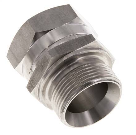 G 1 1/4'' F/M Stainless steel Reducing Adapter 150 Bar - Hydraulic