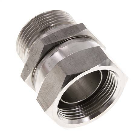 G 1 1/4'' F/M Stainless steel Reducing Adapter 150 Bar - Hydraulic