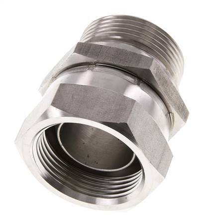 G 1 1/4'' F/M Stainless steel Reducing Adapter 150 Bar - Hydraulic