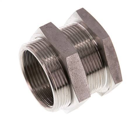 G 1 1/4'' x M49x2 F/M Stainless steel Bulkhead Fitting 40 Bar