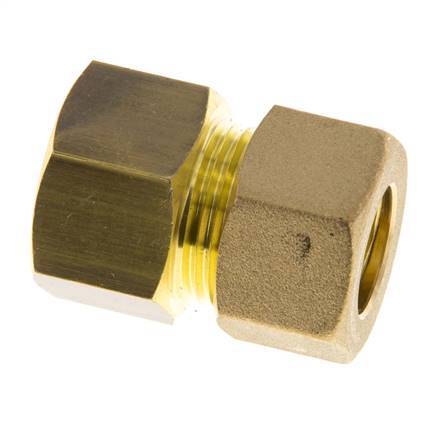 G 1/2'' x 14mm Brass Straight Compression Fitting 89 Bar DIN EN 1254-2
