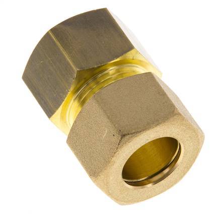 G 1/2'' x 14mm Brass Straight Compression Fitting 89 Bar DIN EN 1254-2