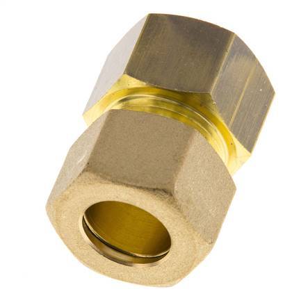 G 1/2'' x 14mm Brass Straight Compression Fitting 89 Bar DIN EN 1254-2