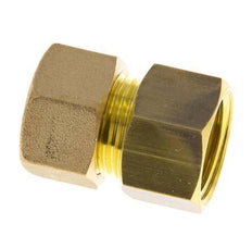 G 1/2'' x 14mm Brass Straight Compression Fitting 89 Bar DIN EN 1254-2