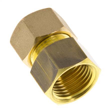 G 1/2'' x 14mm Brass Straight Compression Fitting 89 Bar DIN EN 1254-2