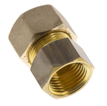 G 1/2'' x 16mm Brass Straight Compression Fitting 76 Bar DIN EN 1254-2