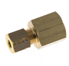 G 1/4'' x 5mm Brass Straight Compression Fitting 150 Bar DIN EN 1254-2
