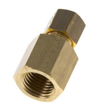 G 1/4'' x 5mm Brass Straight Compression Fitting 150 Bar DIN EN 1254-2