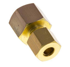 G 1/4'' x 6mm Brass Straight Compression Fitting 150 Bar DIN EN 1254-2 [2 Pieces]