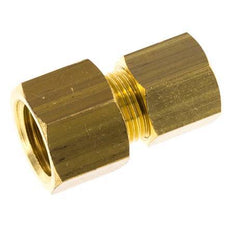 G 1/4'' x 8mm Brass Straight Compression Fitting 135 Bar DIN EN 1254-2 [2 Pieces]