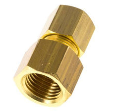 G 1/4'' x 8mm Brass Straight Compression Fitting 135 Bar DIN EN 1254-2 [2 Pieces]