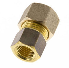 G 1/4'' x 12mm Brass Straight Compression Fitting 75 Bar DIN EN 1254-2