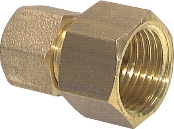 G 1/4'' x 8mm Brass Straight Compression Fitting 135 Bar DIN EN 1254-2 [2 Pieces]