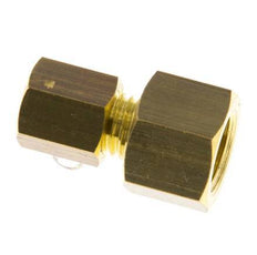 G 1/8'' x 4mm Brass Straight Compression Fitting 150 Bar DIN EN 1254-2 [2 Pieces]