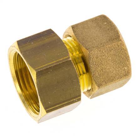 G 3/4'' x 16mm Brass Straight Compression Fitting 76 Bar DIN EN 1254-2