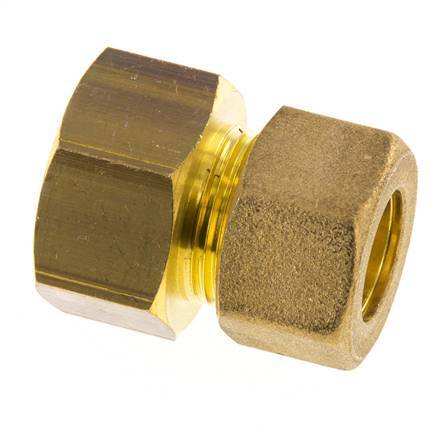 G 3/4'' x 16mm Brass Straight Compression Fitting 76 Bar DIN EN 1254-2