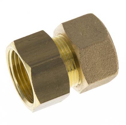 G 3/4'' x 18mm Brass Straight Compression Fitting 67 Bar DIN EN 1254-2