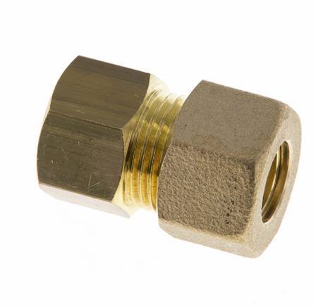 G 3/8'' x 12mm Brass Straight Compression Fitting 75 Bar DIN EN 1254-2