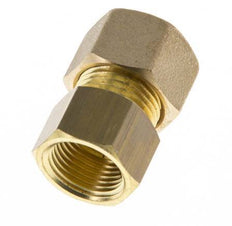 G 3/8'' x 12mm Brass Straight Compression Fitting 75 Bar DIN EN 1254-2